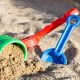 Sand toys in sandbox