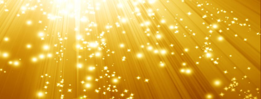 Golden sparkling background